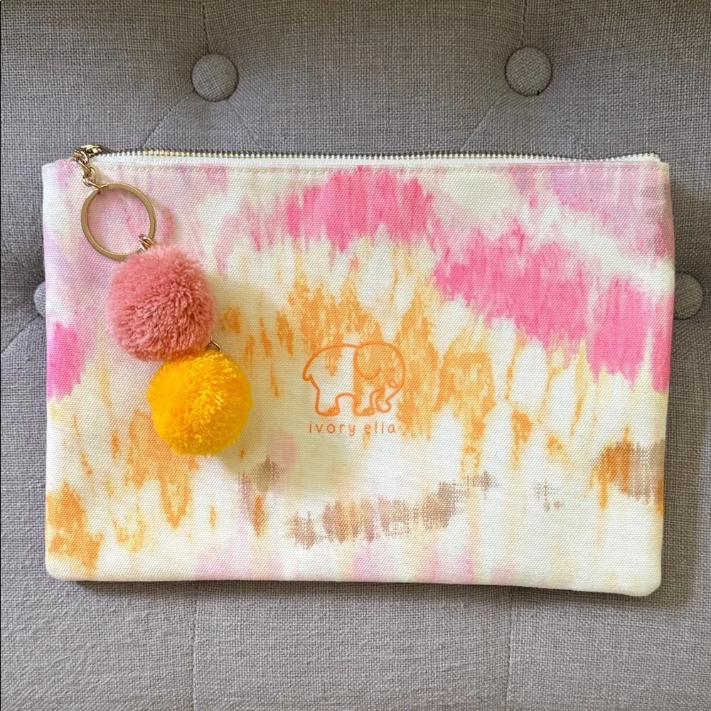Ivory Ella Colorful Tie-Dye Pouch